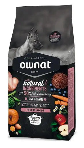 Ownat Ultra Canine Junior Medium 3Kg, pienso para perros