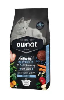 Ownat Ultra Feline Adult Sterilized 1,5Kg, pienso para gatos