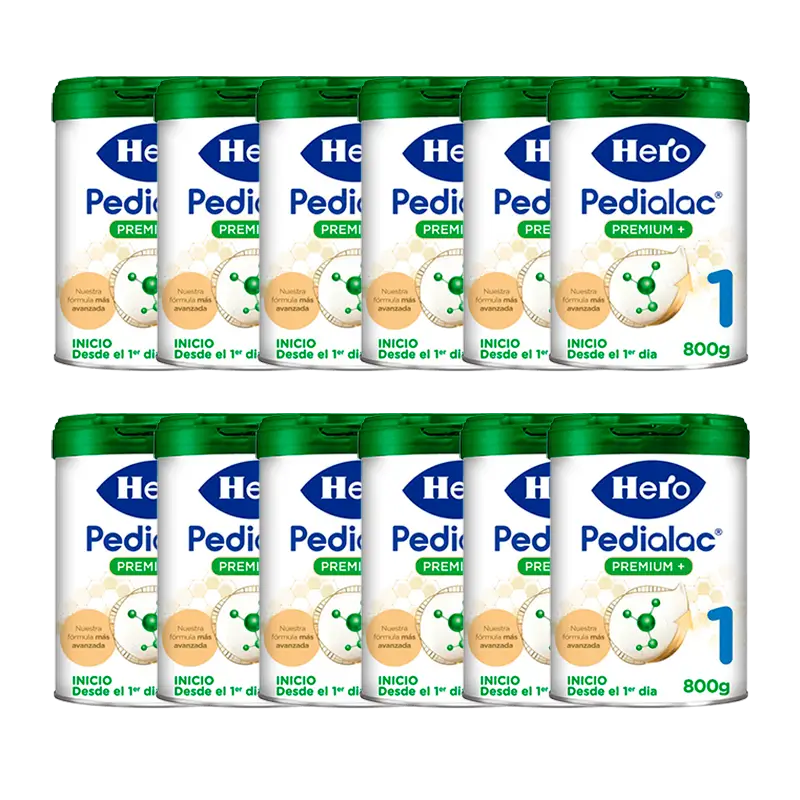 Pack 12 X Hero Baby Starter Milk Pedialac 1 800G