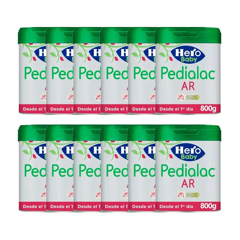 Pack 12 X Hero Baby  Pedialac Leche Ar, 800 Gr