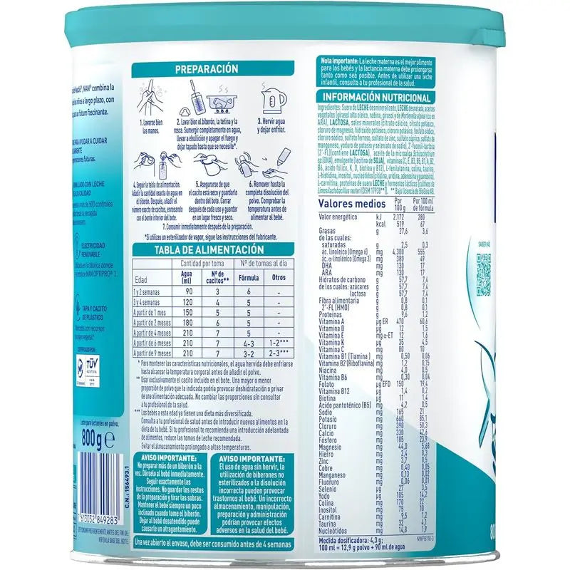 Nestlé Nan Optipro 1 Starter Milk, 12X800 g