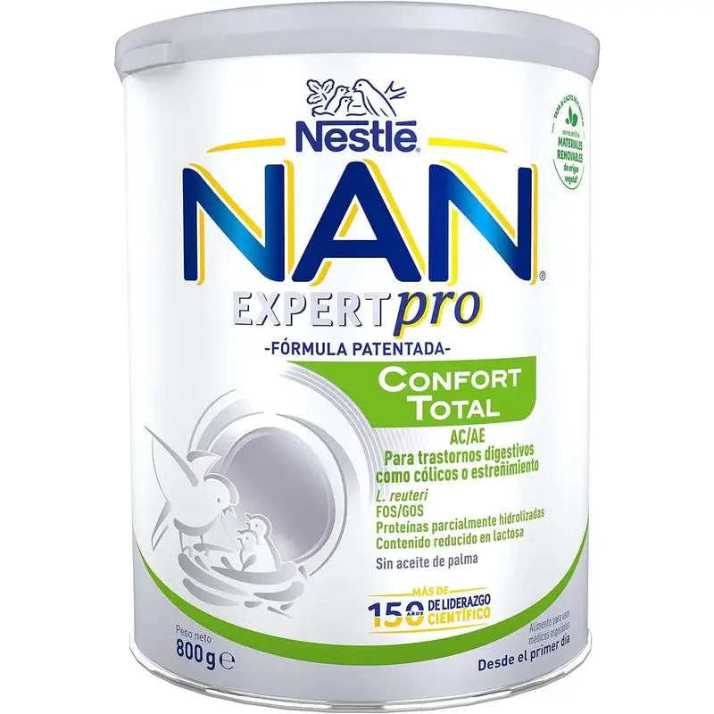 Pack 12 X Nestle Nan Confort 1 Expertpro Total 800 g