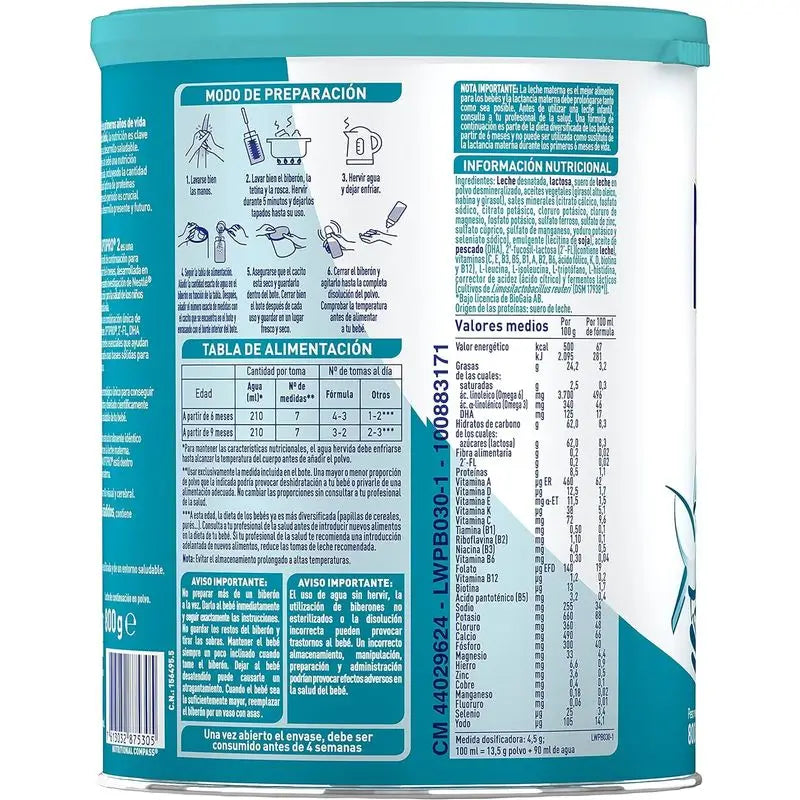 Nestlé Nan Optipro 2 Formula Milk, 12X800 g