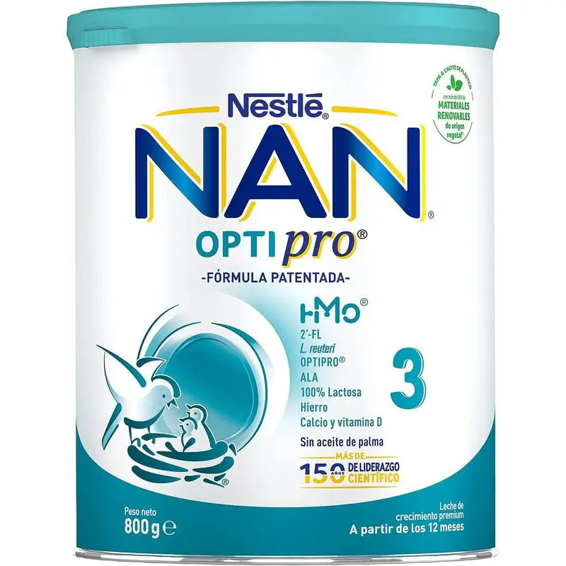 Nestlé Nan Optipro 3 Growing-Up Milk, 12X800g