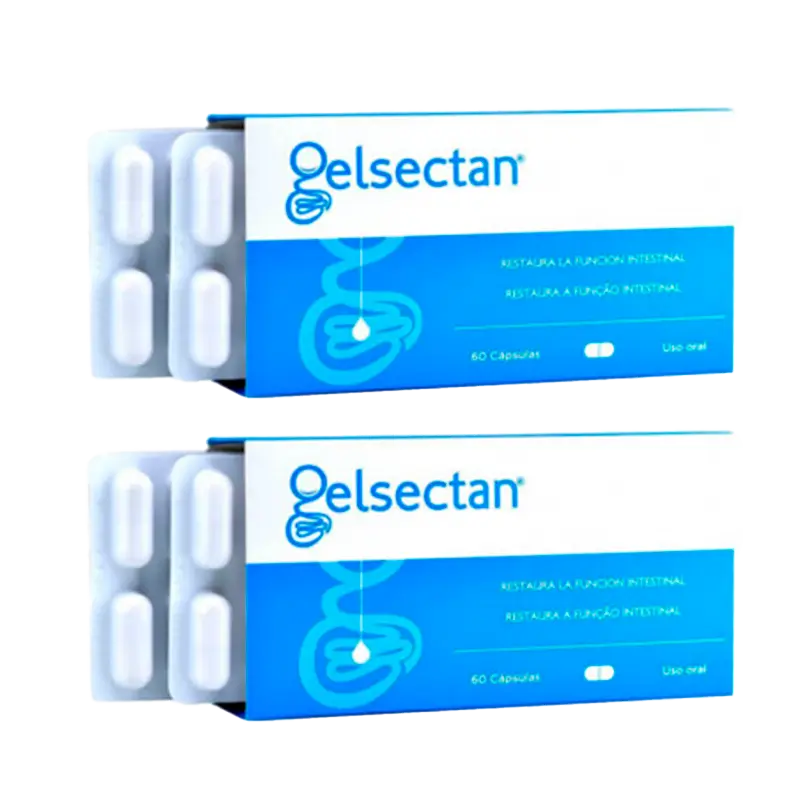 Gelsectan Pack 2 units Intestinal Function 60 capsules