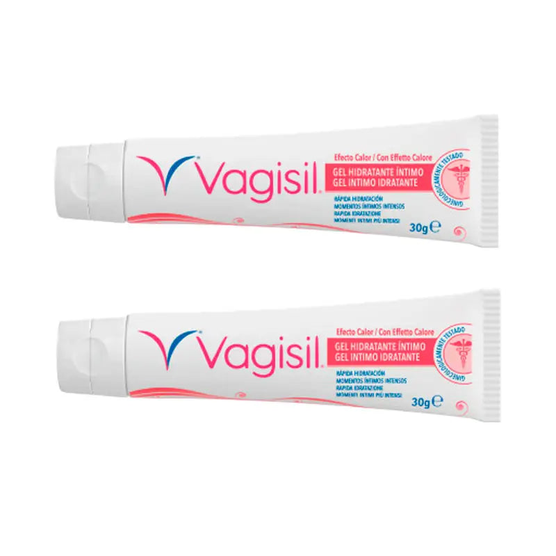 Pack 2 Vagisil Intimate Moisturising Gel Warming Effect, 30gr