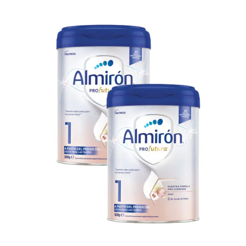 Pack 2 X Almirón Profutura 1 Leche de Inicio en Polvo, a partir del Primer Día, 800 g