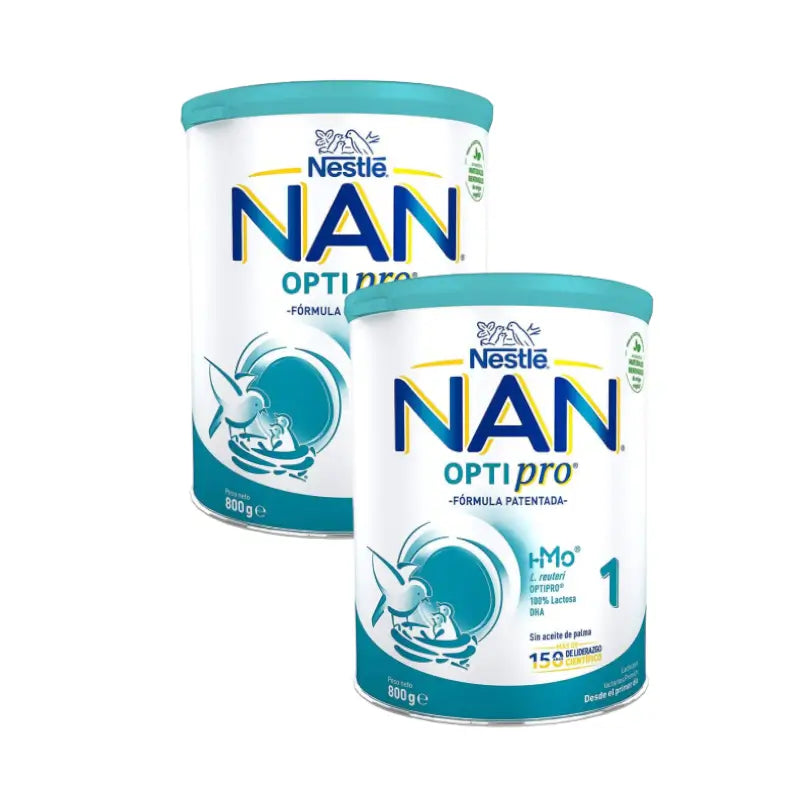 Pack 2 X Nestlé Nan 1 Optipro Leche Para Lactantes Premium 800 gr