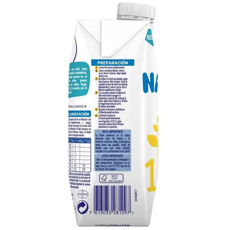 Pack 2 X Nestlé Nativa 1 Liquid, 500ml