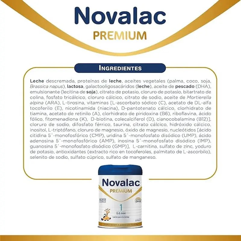 Pack 2 X Novalac 1 Premium Infant Milk 800 gr