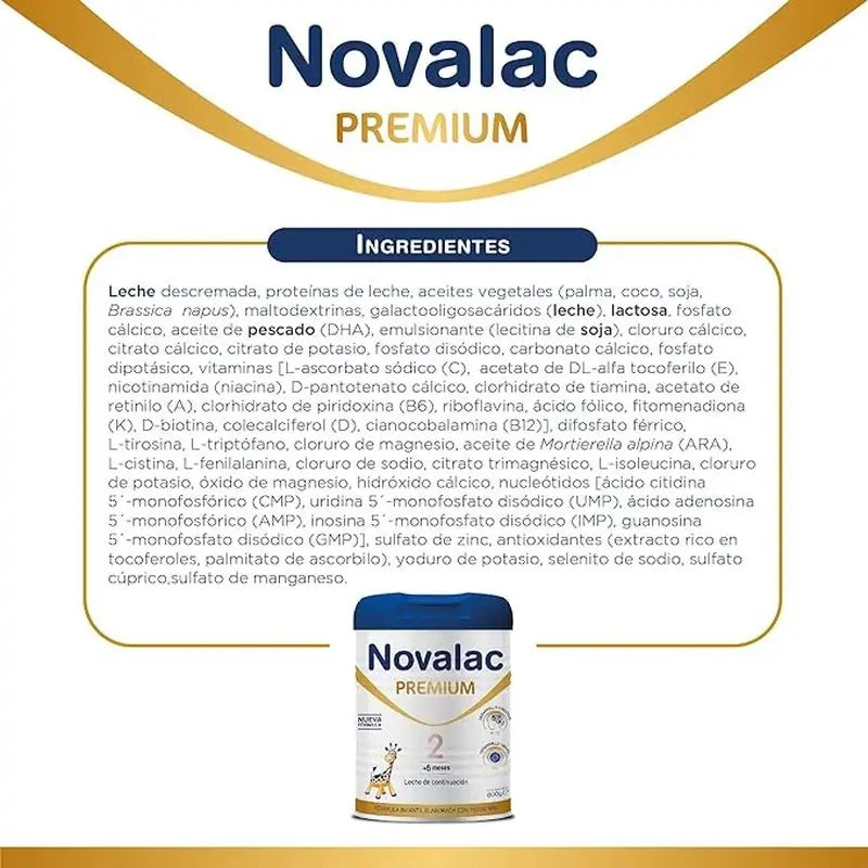 Pack 2 X Novalac 2 Premium Formula 800 gr