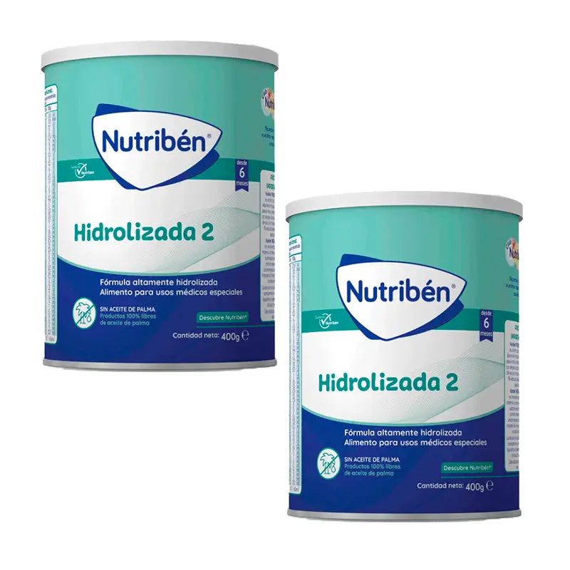 Pack 2 X Nutriben Hydrolysed Milk 2 400 g