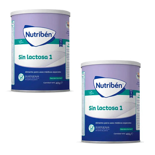 Pack 2 X Nutriben Lactose-Free Milk 1, 400g