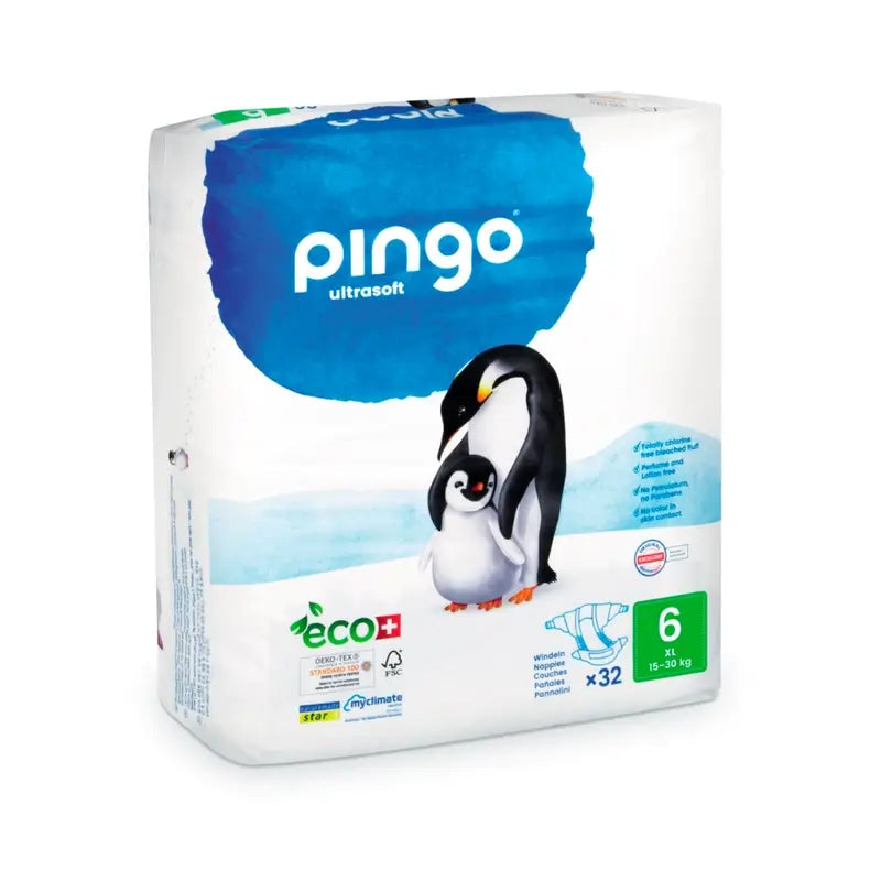 Pingo Pack 2X Ecological Nappy Size 6 Xl, 64 Pcs.