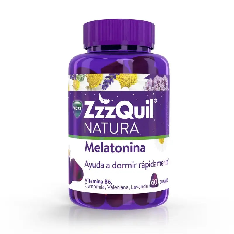 Pack 2x60 ZzzQuil Natura Melatonin Original and Mango Flavour