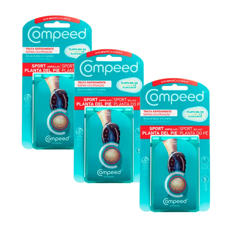 Pack 3 Compeed Ampollas Planta Pie, 3x5 Unidades