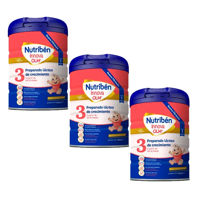 Pack 3 X Nutriben Innova 3 OLM Milk, 800 G