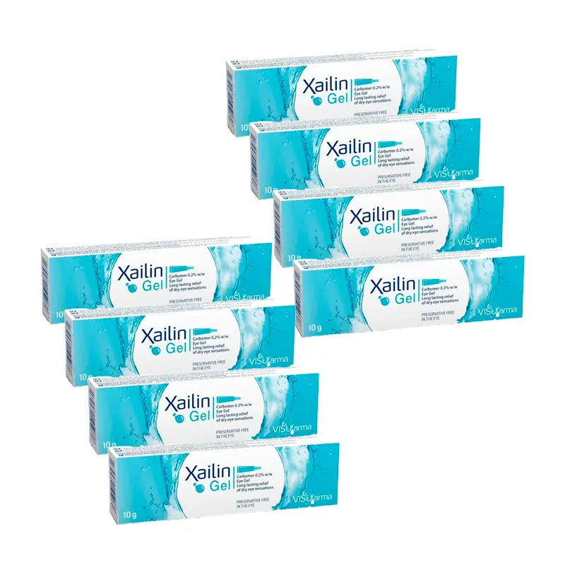 Pack 8 XAILIN Eye Dryness Gel, 10 gr