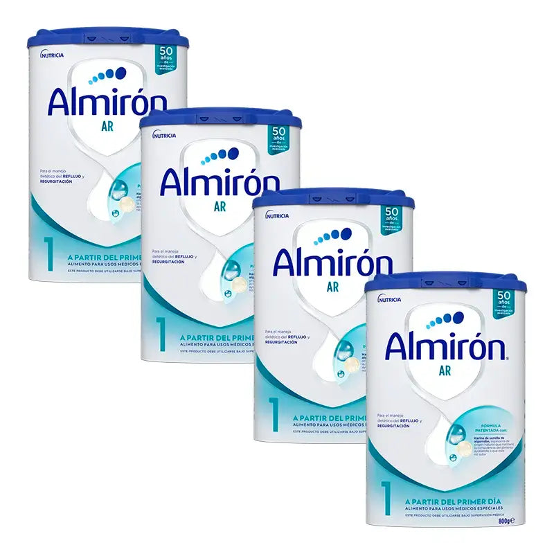 Pack 4 X Almiron AR 1, Anti-Regurgitation Baby Formula, from Day One, 800g