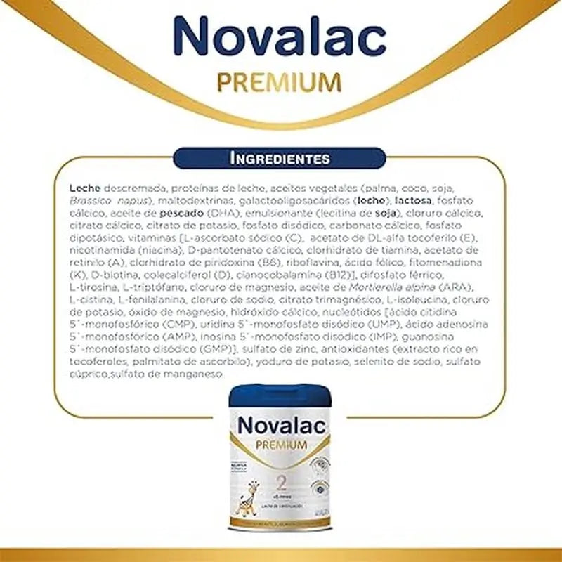 Pack 4 X Novalac 2 Premium Formula 800 gr