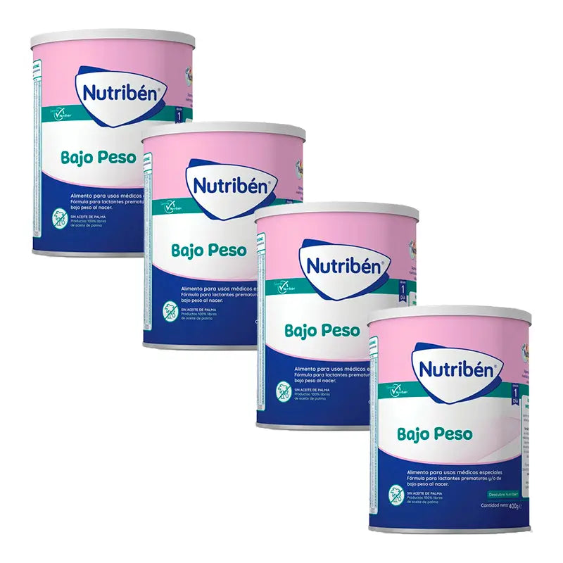 Pack 4 X Nutriben Low Weight Milk, 400g