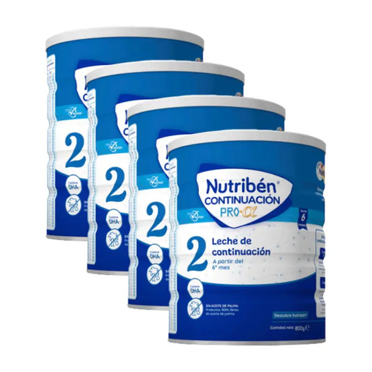 Pack 4 X Nutriben Leche Continuacion Pro-Alfa, 800 gr