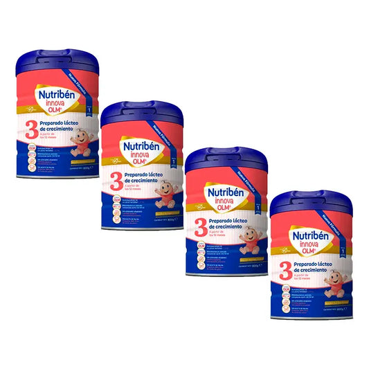 Pack 4 X Nutriben Innova 3 OLM Milk, 800 G