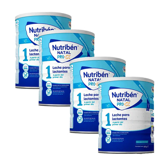 Nutriben Leche Natal Pro-Alpha Starter Milk, 4X800 g