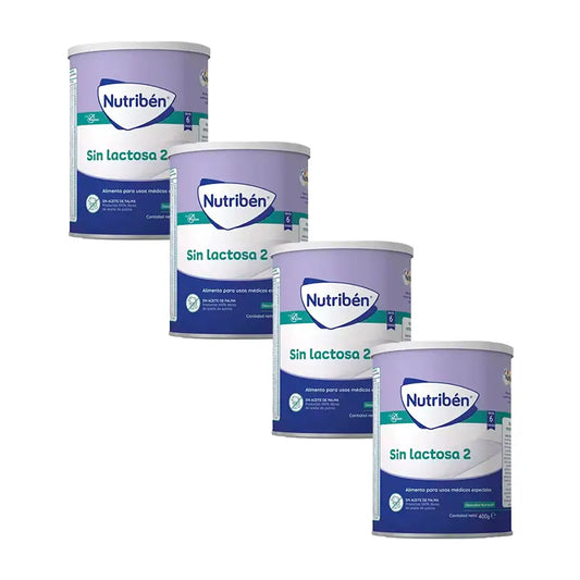 Pack 4 X Nutriben Lactose-Free Milk 2, 400g