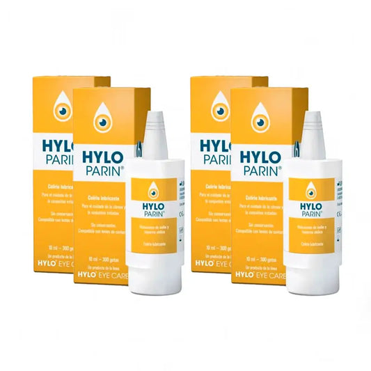 Pack 4X Hylo Parin Lubricant Eye Drops, 4x10 ml