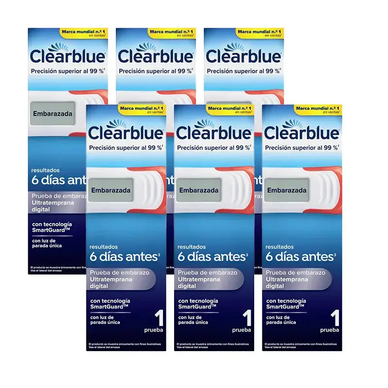 Clearblue Pack Ultra Early Digital Pregnancy Test, 6 Tests