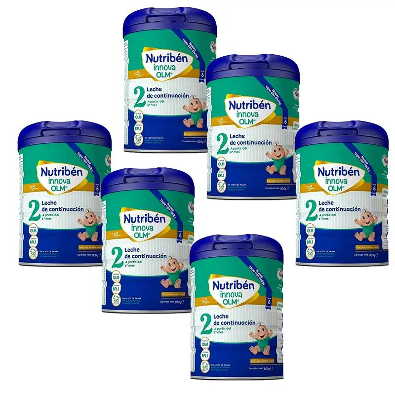 Pack 6X Nutriben Innova 2 Milk, 800 g