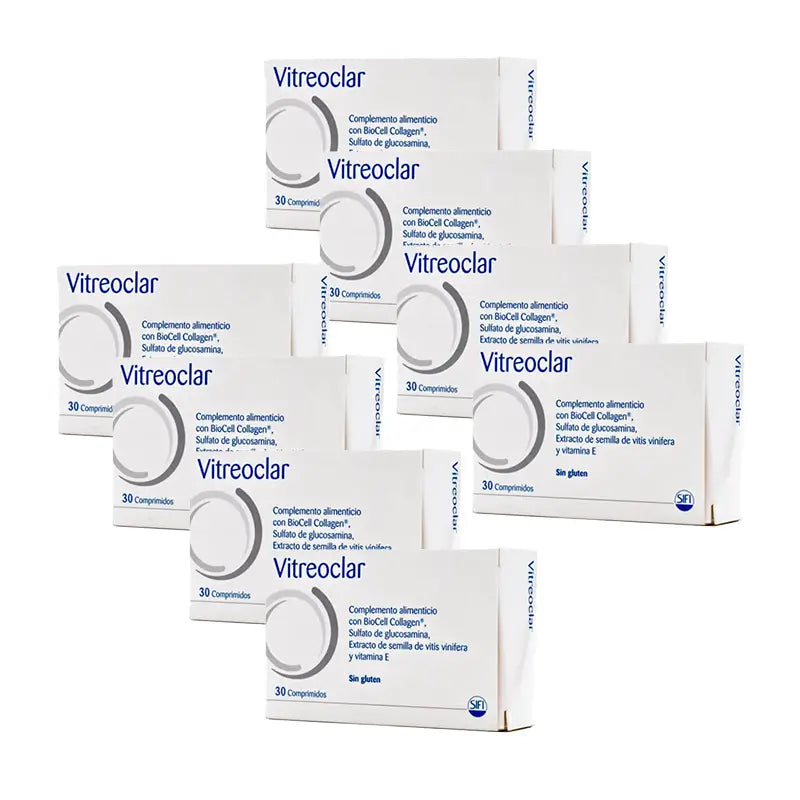 Pack 8 Vitreoclar Eye Health Food Supplement 30 tablets