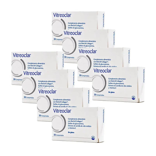 Pack 8 Vitreoclar Eye Health Food Supplement 30 tablets