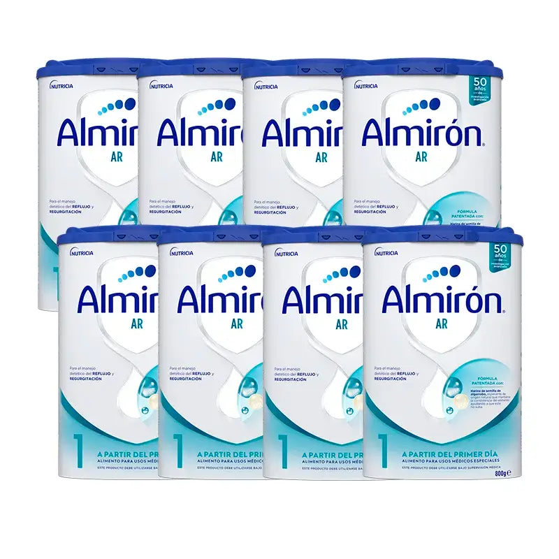 Pack 8 X Almiron AR 1, Anti-Regurgitation Baby Formula, from Day One, 800g