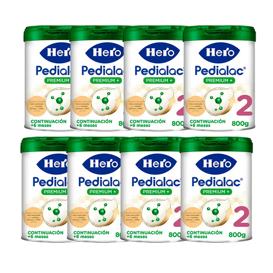 Pack 8 X Hero Baby Pedialac Milk 2 Bottle, 800g