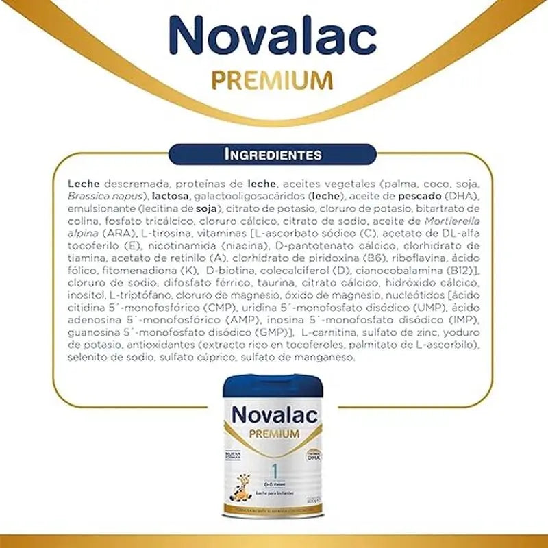 Pack 8 X Novalac 1 Premium Infant Milk 800 gr