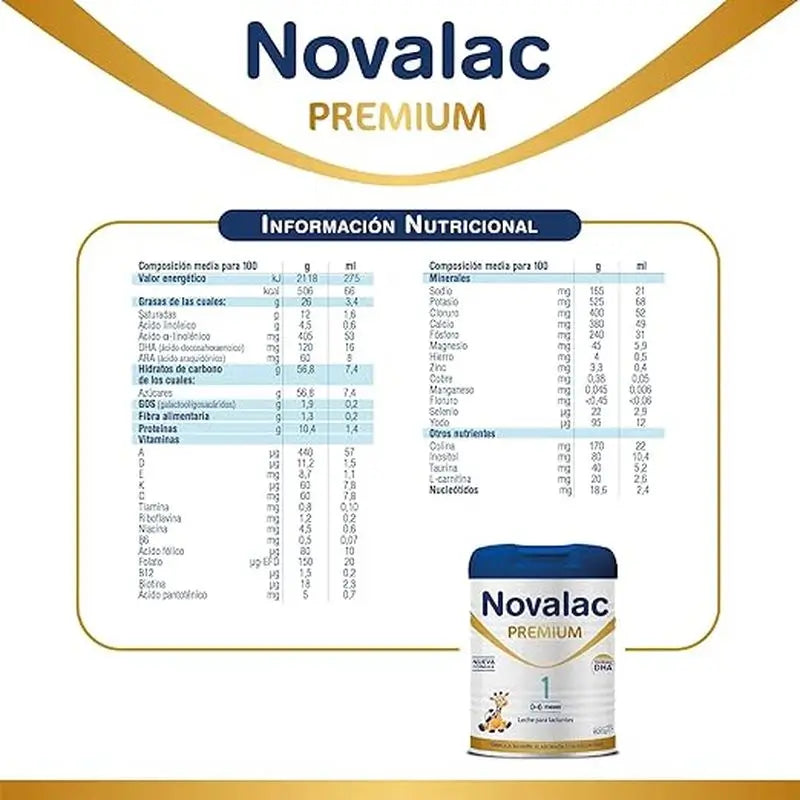 Pack 8 X Novalac 1 Premium Infant Milk 800 gr