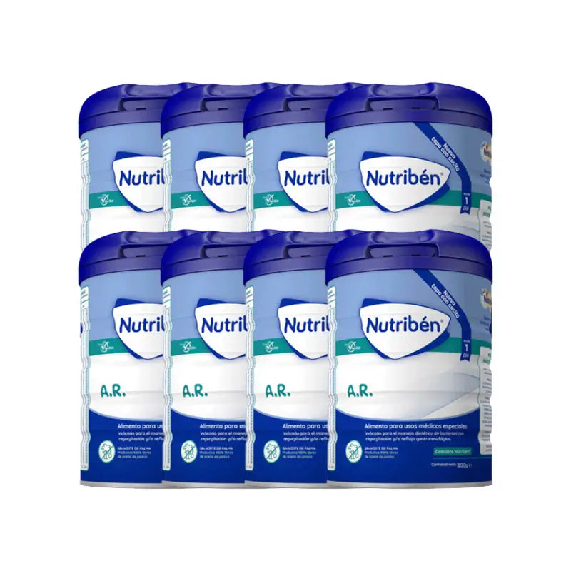 Pack 8 X Nutriben Leche Ar 800 gr