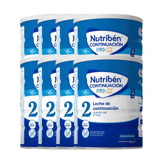 Pack 8 X Nutriben Leche Continuacion Pro-Alfa, 800 gr