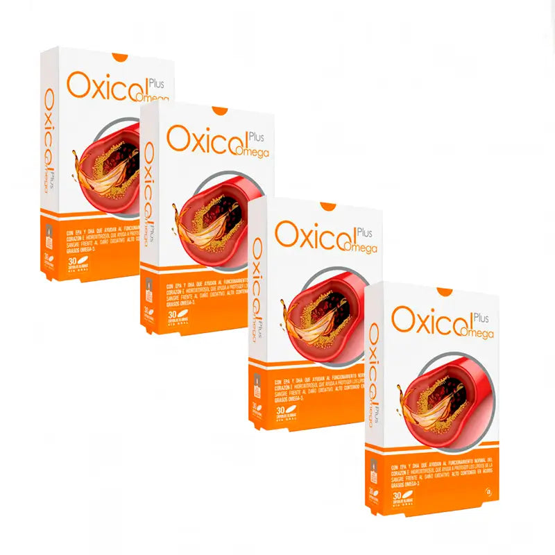 Actafarma Oxicol Plus Omega 4x30 Capsules Pack