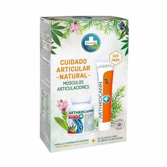 Pack Ahorro Arthrocann Colágeno Vitamin Complex + Arthrocann Gel , 60 compr. + 75ml pack