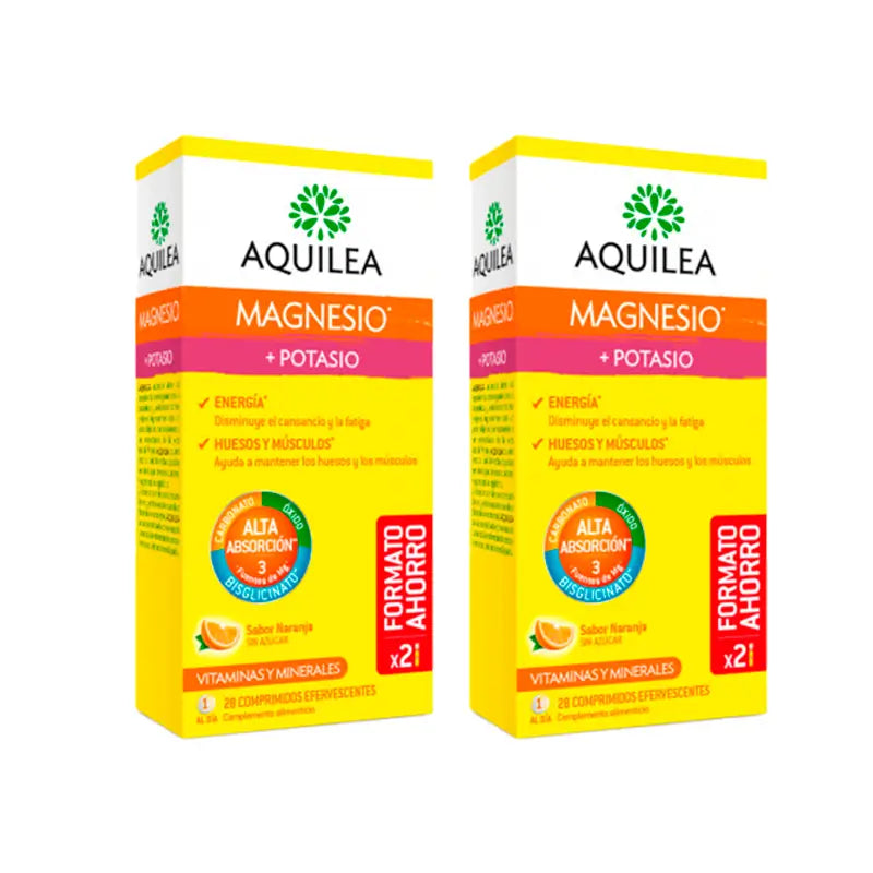 Pack Aquilea Magnesio + Potasio 28 cdos x 2