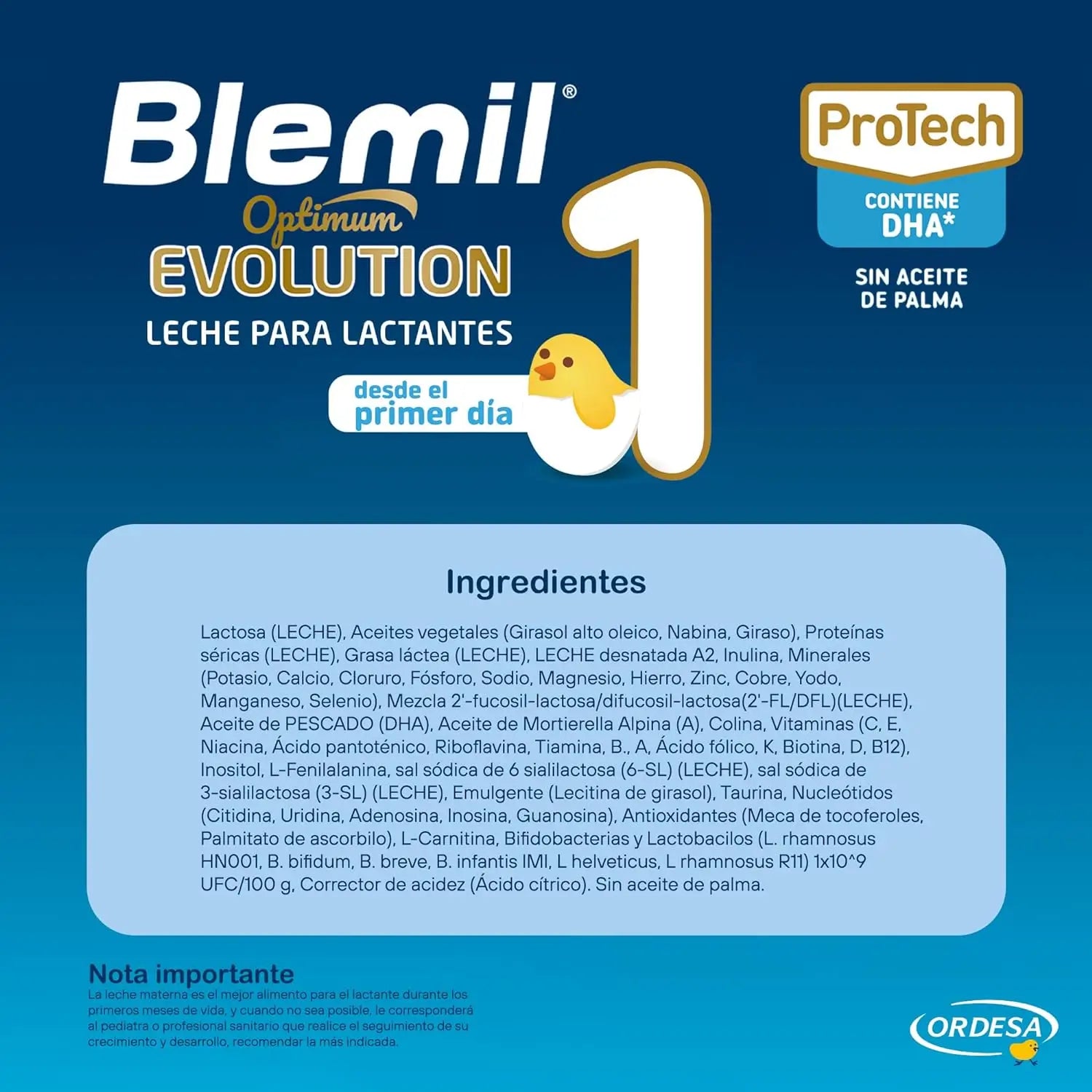 Blemil Optimum Evolution 1 Starter Milk, 12X800g