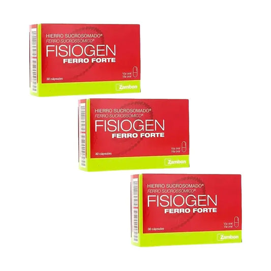 Fisiogen Ferro Forte Pack, 3x30 Capsules