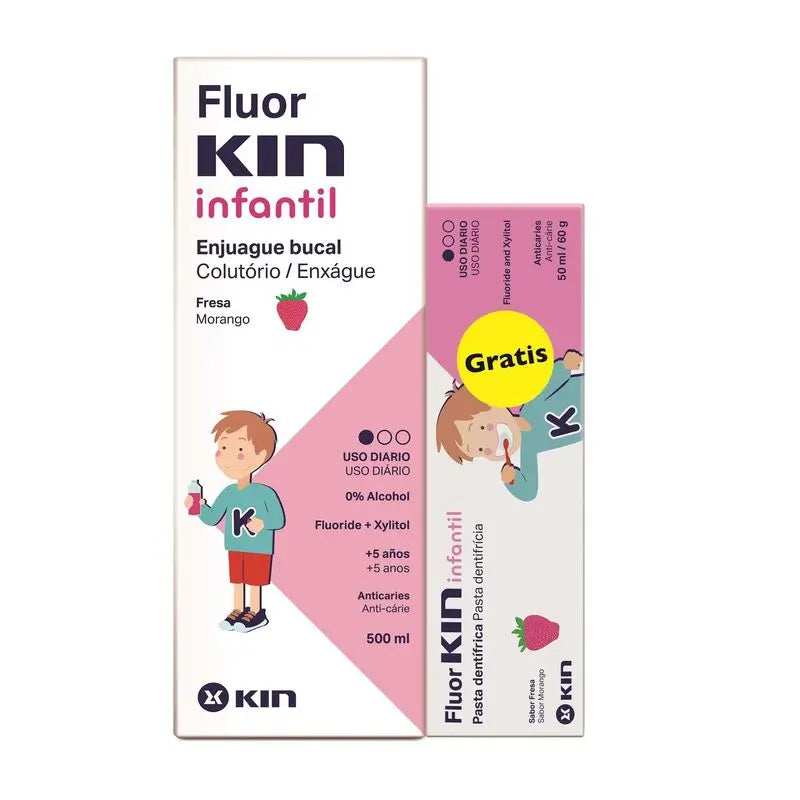 KIN Fluorkin Children's Rinse + Paste 50 ml