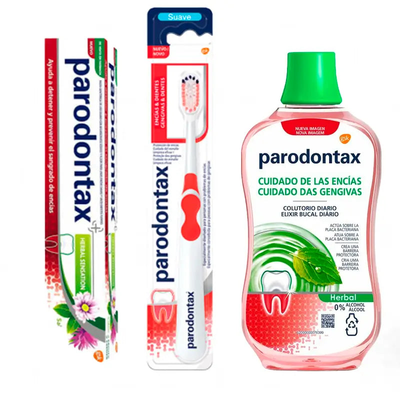 Herbal Pack Sensation Toothbrush + Toothpaste 75 ml + Mouthwash 500 ml