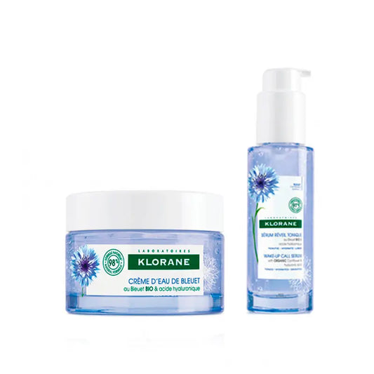 Klorane Pack Serum Tonificante Aciano, 50 ml +  Gel Crema al Agua de Aciano, 50 ml