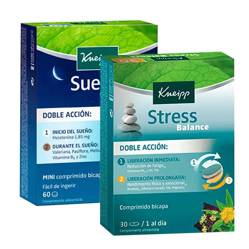 Kneipp Pack  Kneipp Sueño Complet, 60 comprimidos + Kneipp Stress Balance, 30 comprimidos