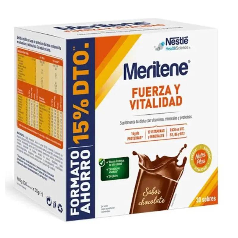 Meritene Strength & Vitality Chocolate Flavour Shake 30 sachets